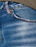 NOWY SUPERDRY skinny jeansowe spodenki 25
