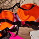 NOWY SHIWI bikini strój kąpielowy neon L B