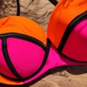 NOWY SHIWI bikini strój kąpielowy neon L B