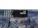 NOWE LOVE MOSCHINO spodnie jeansy 26/30