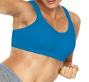 NOWY Sportowy niebieski biustonosz comfort bra L