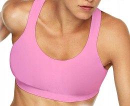 NOWY Sportowy różowy biustonosz comfort bra L