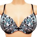 NOWY H&M kwiaty push-up biustonosz 75D