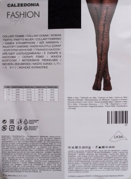 Calzedonia rajstopy wzory cętki S napis 40den Nowe