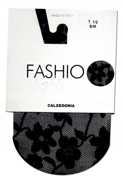 Calzedonia rajstopy wzory kwiaty s/m Nowe